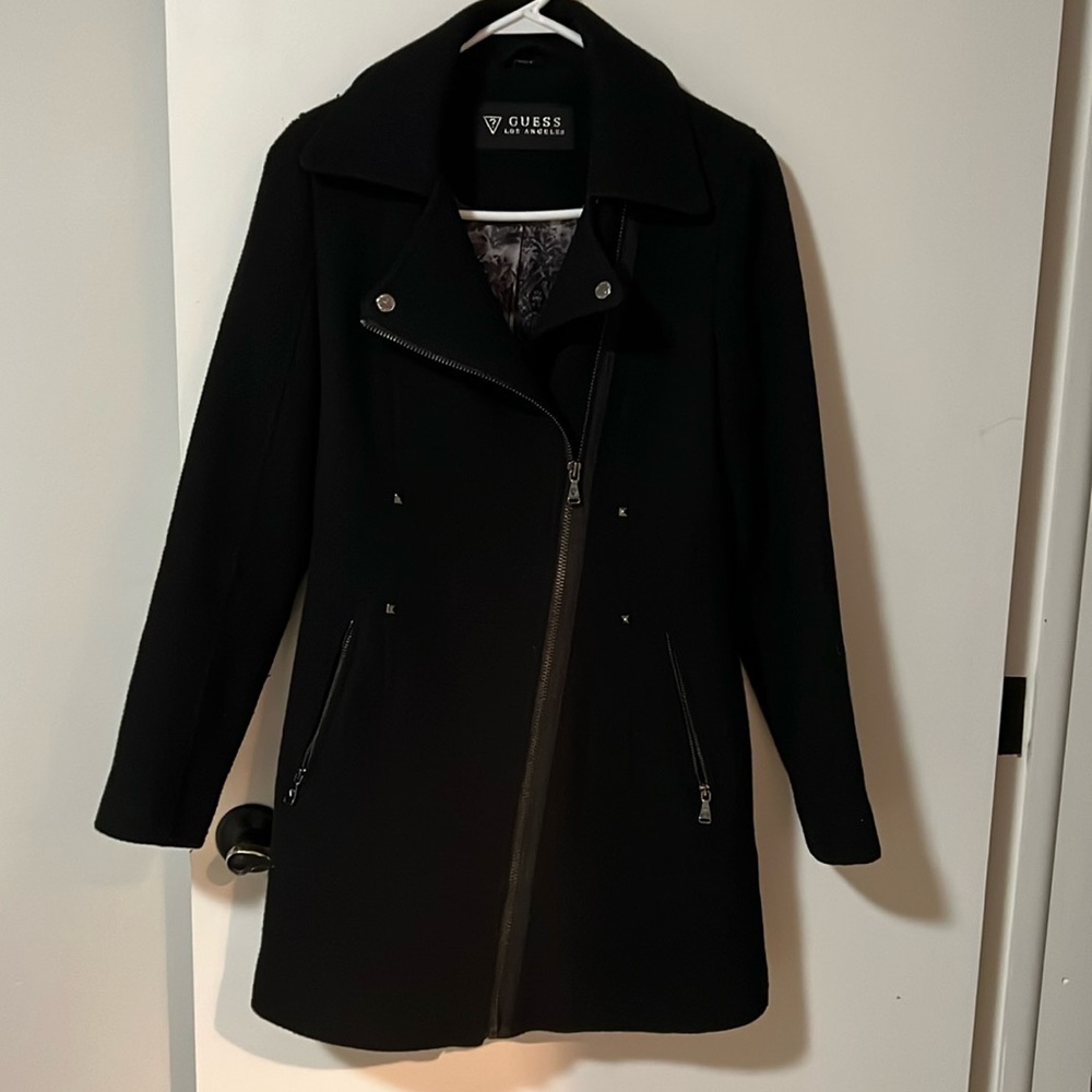 Womens Guess Los Angeles Wool Blend  Coat Size Small